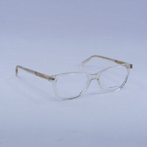 Bottega Veneta BV1028O 004 Eyeglasses Transparent Beige Square 51mm Frame